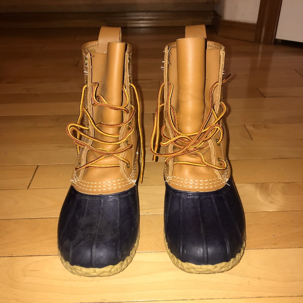 Navy L.L. Bean Boots